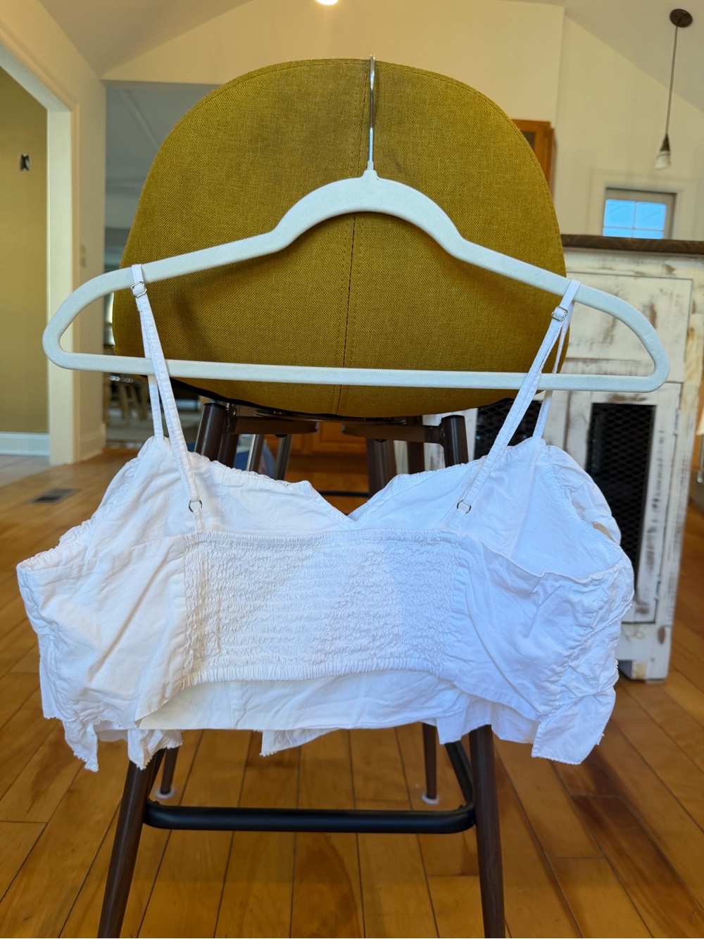 Free People White Ruffle Tank Top - Picture 4 of 4